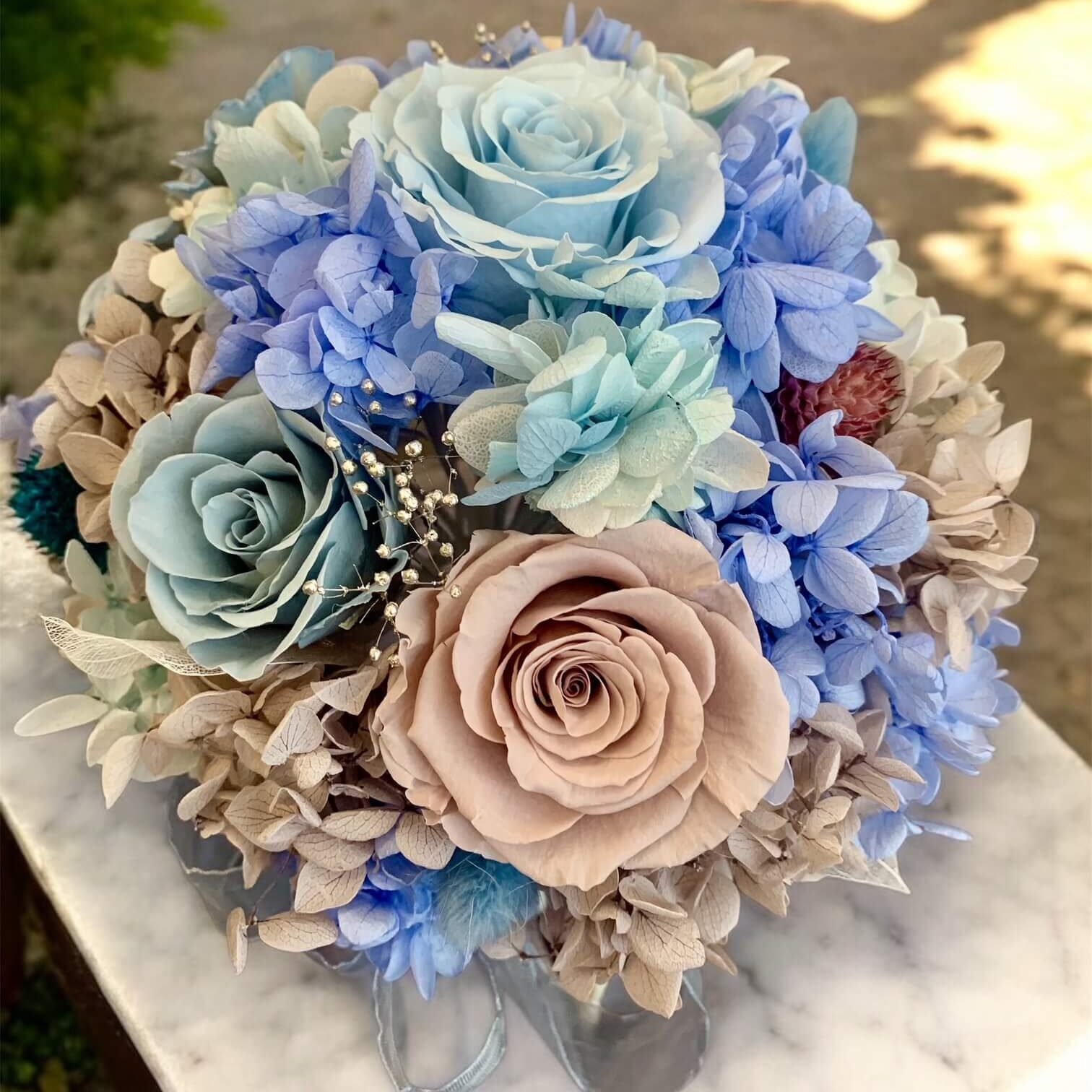 Flower & Forest classic wedding preserved bouquet